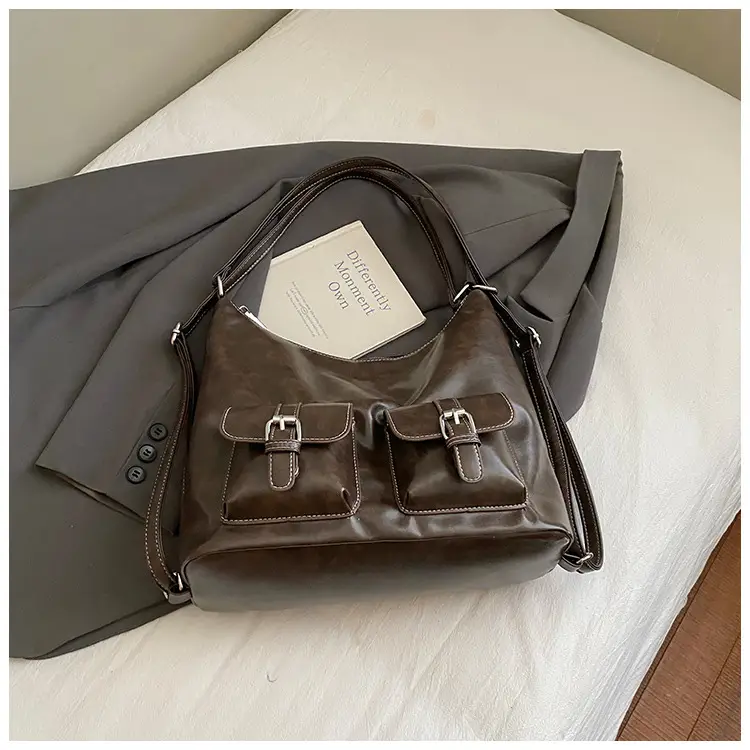 Women's Large Capacity Leather Shoulder Bag 2025 — feature 16