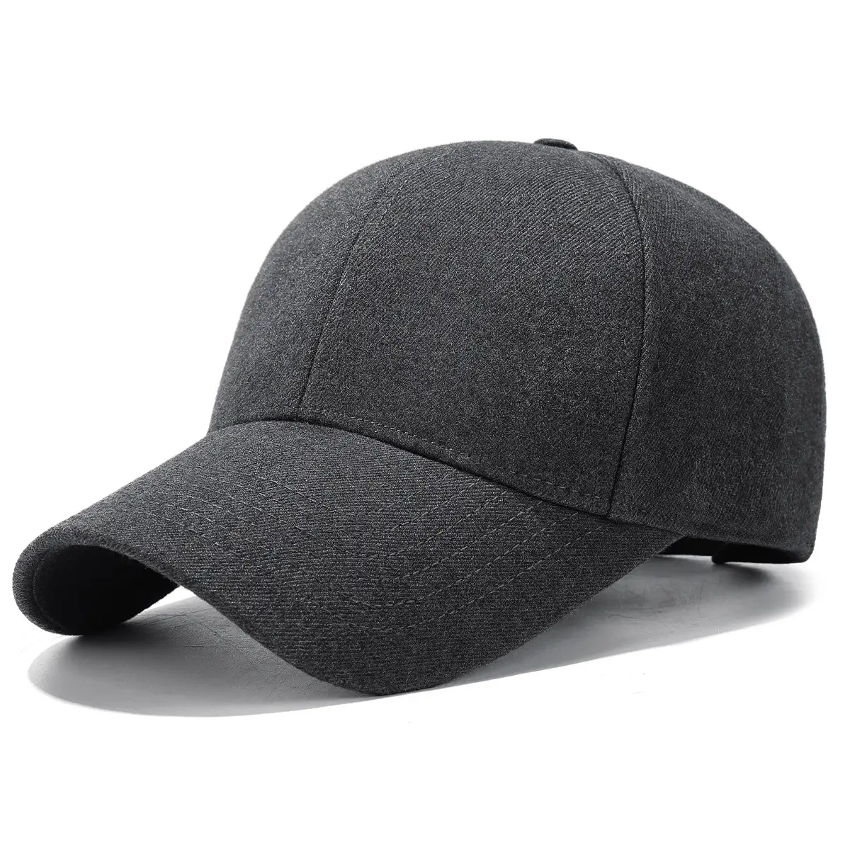 Winter Grey Fleece Lined Baseball Cap for Men Women - Image 7