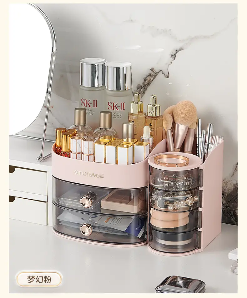 Pink Makeup & Skincare Storage Rack 29.5cm — feature 15