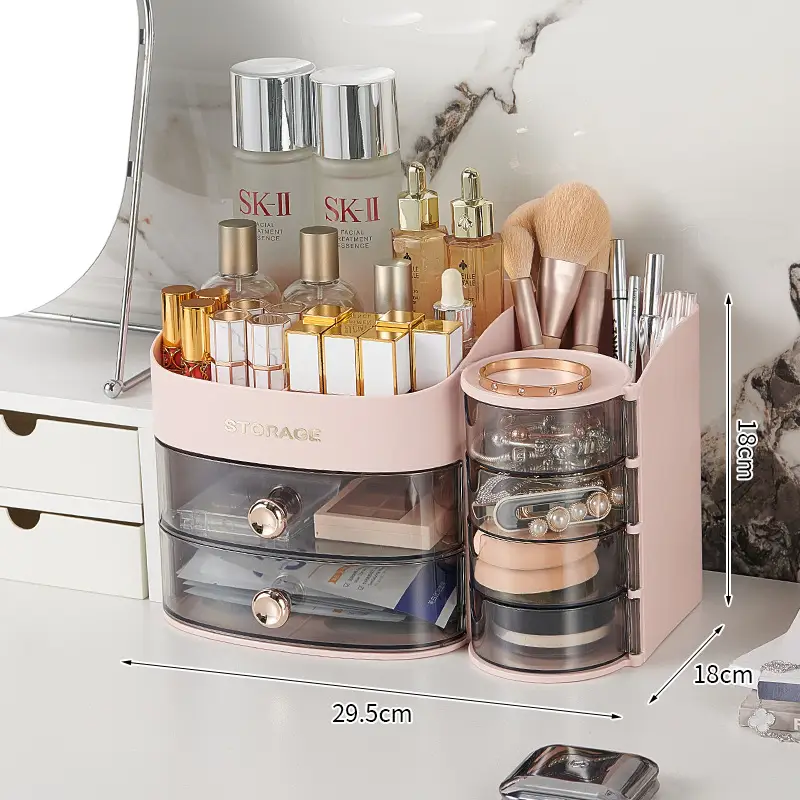 Pink Makeup & Skincare Storage Rack 29.5cm