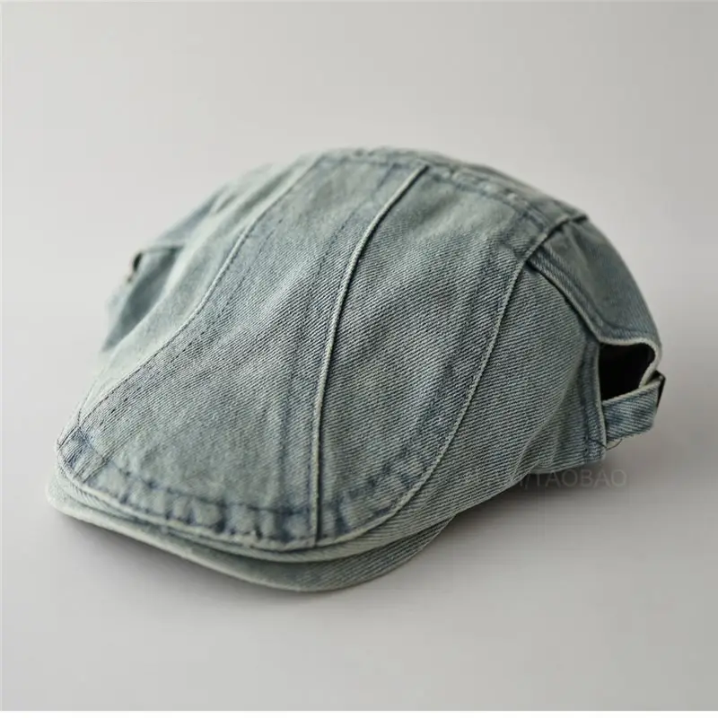 Washed Denim Distressed Cap Unisex Forward Style - Image 8