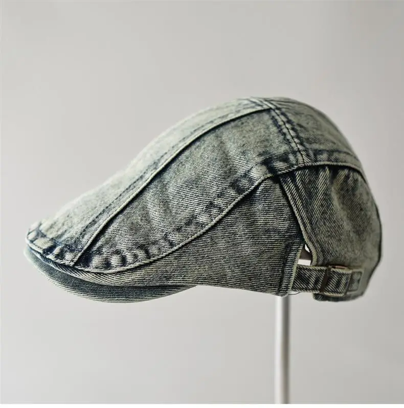 Washed Denim Distressed Cap Unisex Forward Style — feature 10