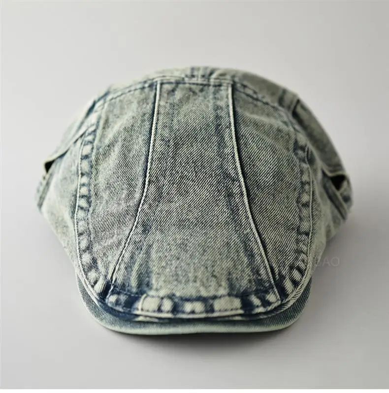 Washed Denim Distressed Cap Unisex Forward Style — feature 2