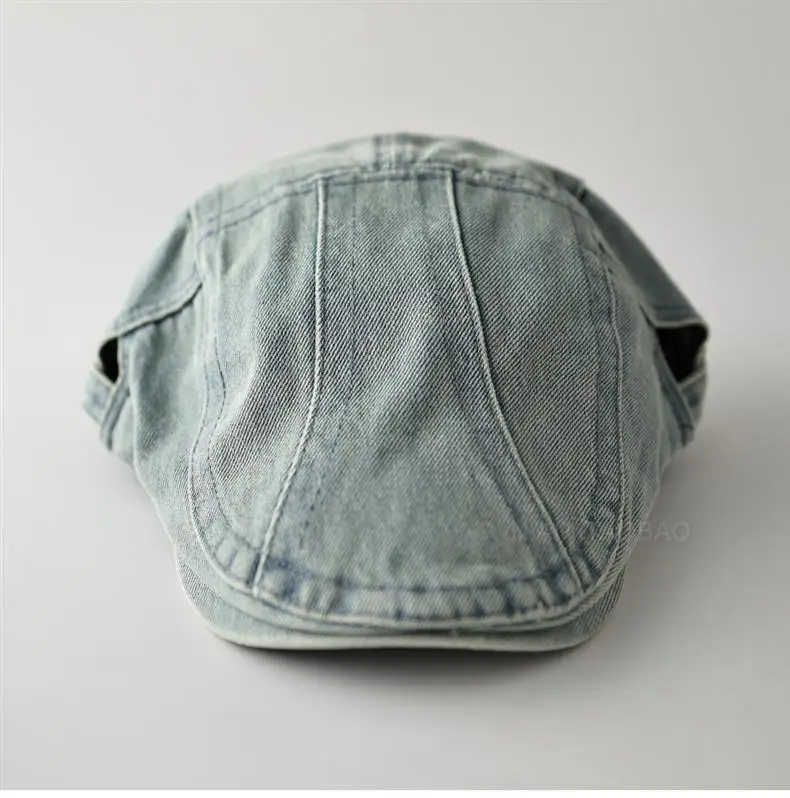 Washed Denim Distressed Cap Unisex Forward Style — feature 3