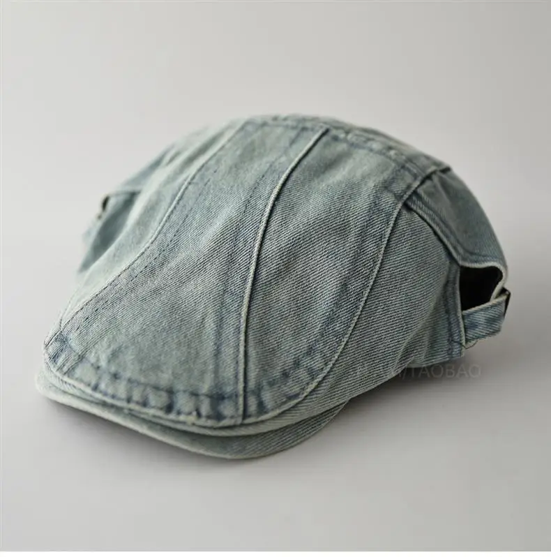 Washed Denim Distressed Cap Unisex Forward Style — feature 4