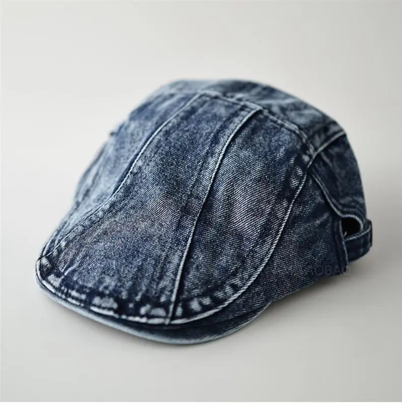 Washed Denim Distressed Cap Unisex Forward Style — feature 5