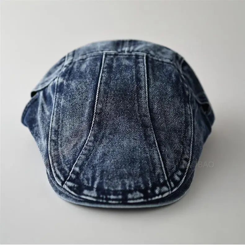 Washed Denim Distressed Cap Unisex Forward Style — feature 6