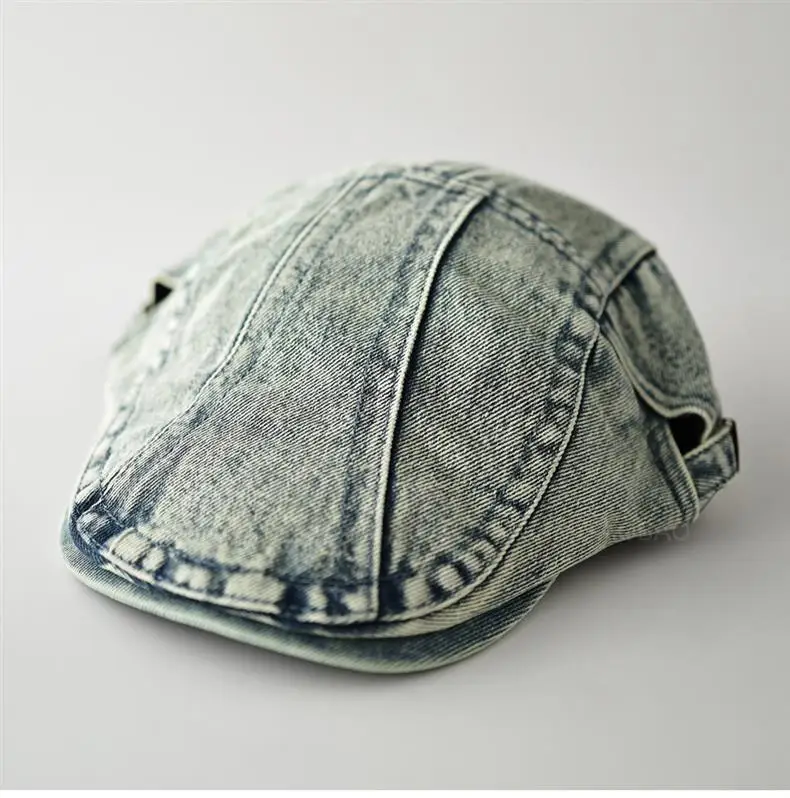 Washed Denim Distressed Cap Unisex Forward Style — feature 7