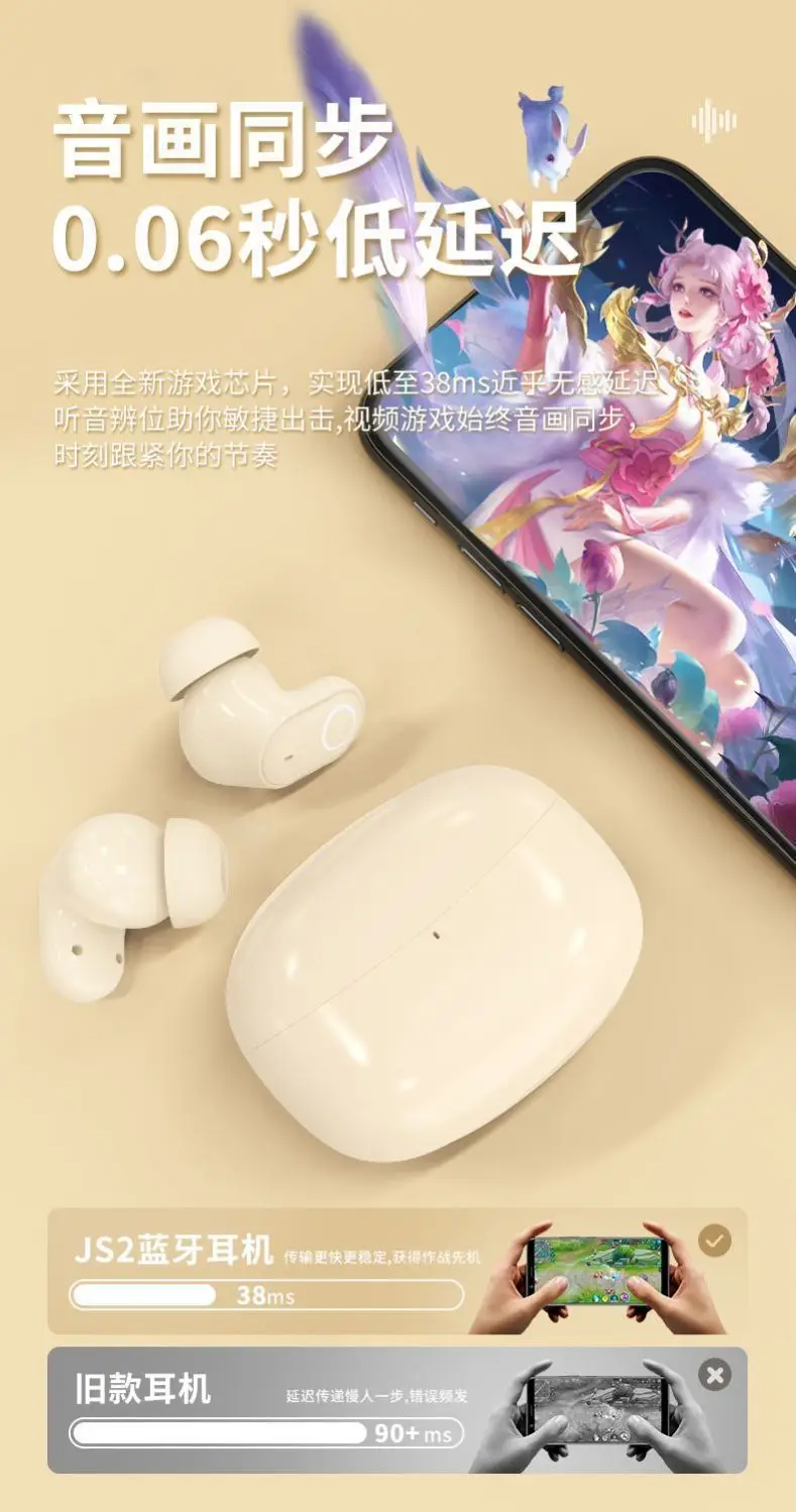 Carefully Selected J16 Bluetooth Wireless Headphones, Noise-Canceling In-Ear Mini High-Quality Wireless Headphones, Shipped Directly from the Source — feature 8