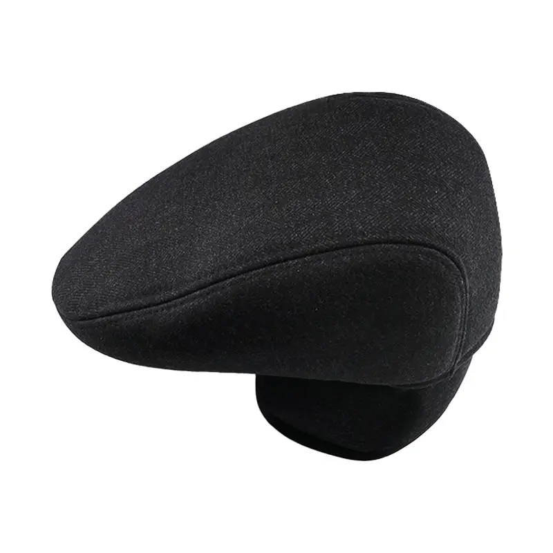 Men Woolen Winter Cap with Ear Protection