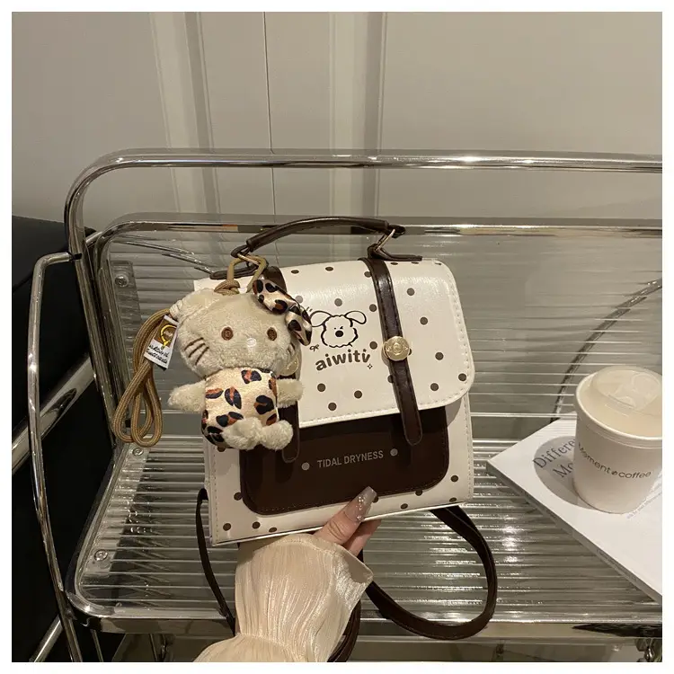 Women's Polka Dot Crossbody Bag with Crossbody Strap — feature 10
