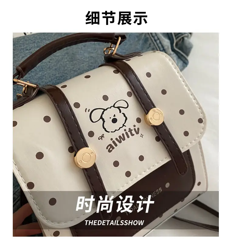 Women's Polka Dot Crossbody Bag with Crossbody Strap — feature 3