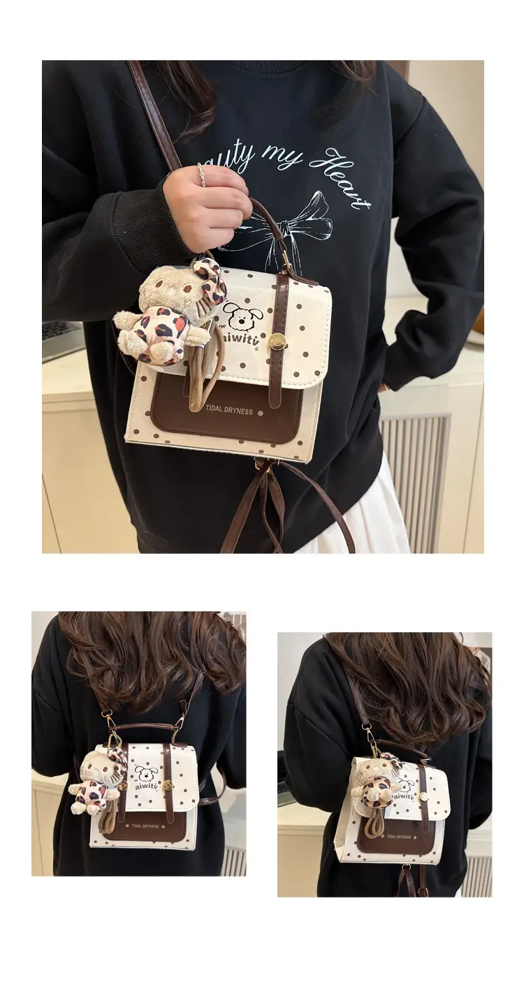 Women's Polka Dot Crossbody Bag with Crossbody Strap — feature 9