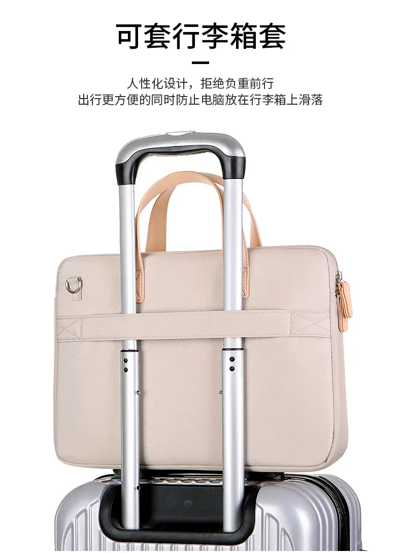 Lightweight Macaron Laptop Bag 15" Girls Satchel — feature 11