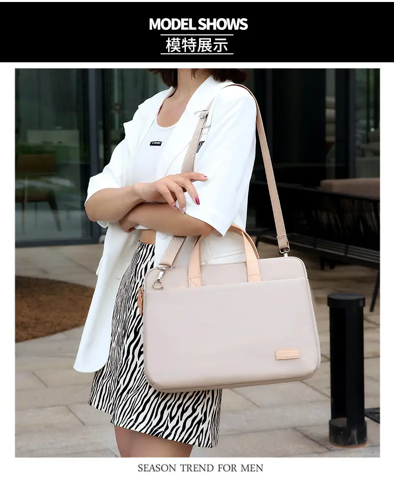 Lightweight Macaron Laptop Bag 15" Girls Satchel — feature 13