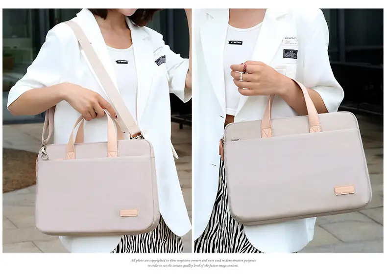 Lightweight Macaron Laptop Bag 15" Girls Satchel — feature 14