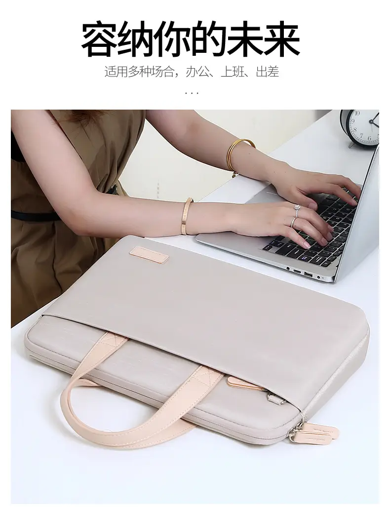 Lightweight Macaron Laptop Bag 15" Girls Satchel — feature 5