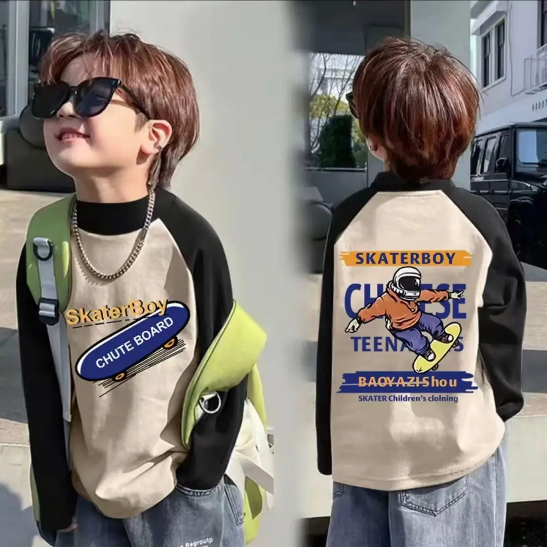 Boys Thermal Base Layer Shirt New Autumn Winter Long Sleeve T-Shirt — feature 13