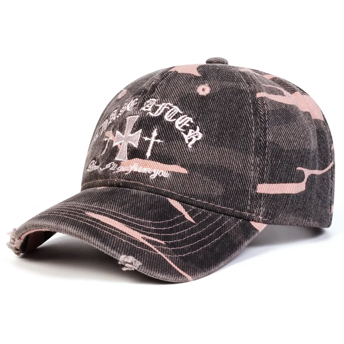 Women Camouflage Letter Cap Baseball Cap Face Slim — feature 9