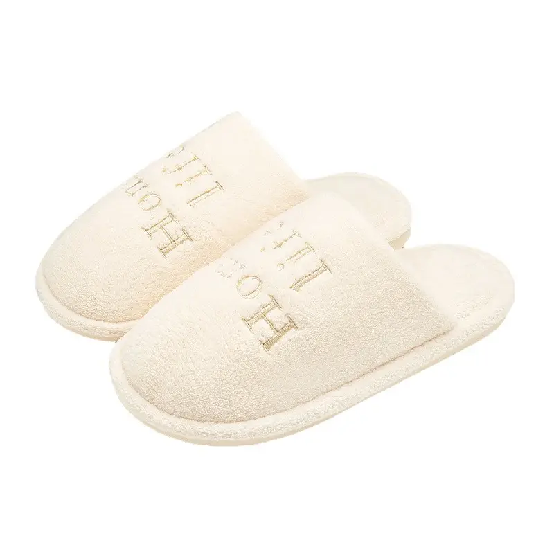 Home Cotton Slippers for Women 2025 Autumn and Winter Antibacterial and Deodorant Couple Slippers Indoor Non-Slip Simple Plush Cotton Slippers for Men - Image 12