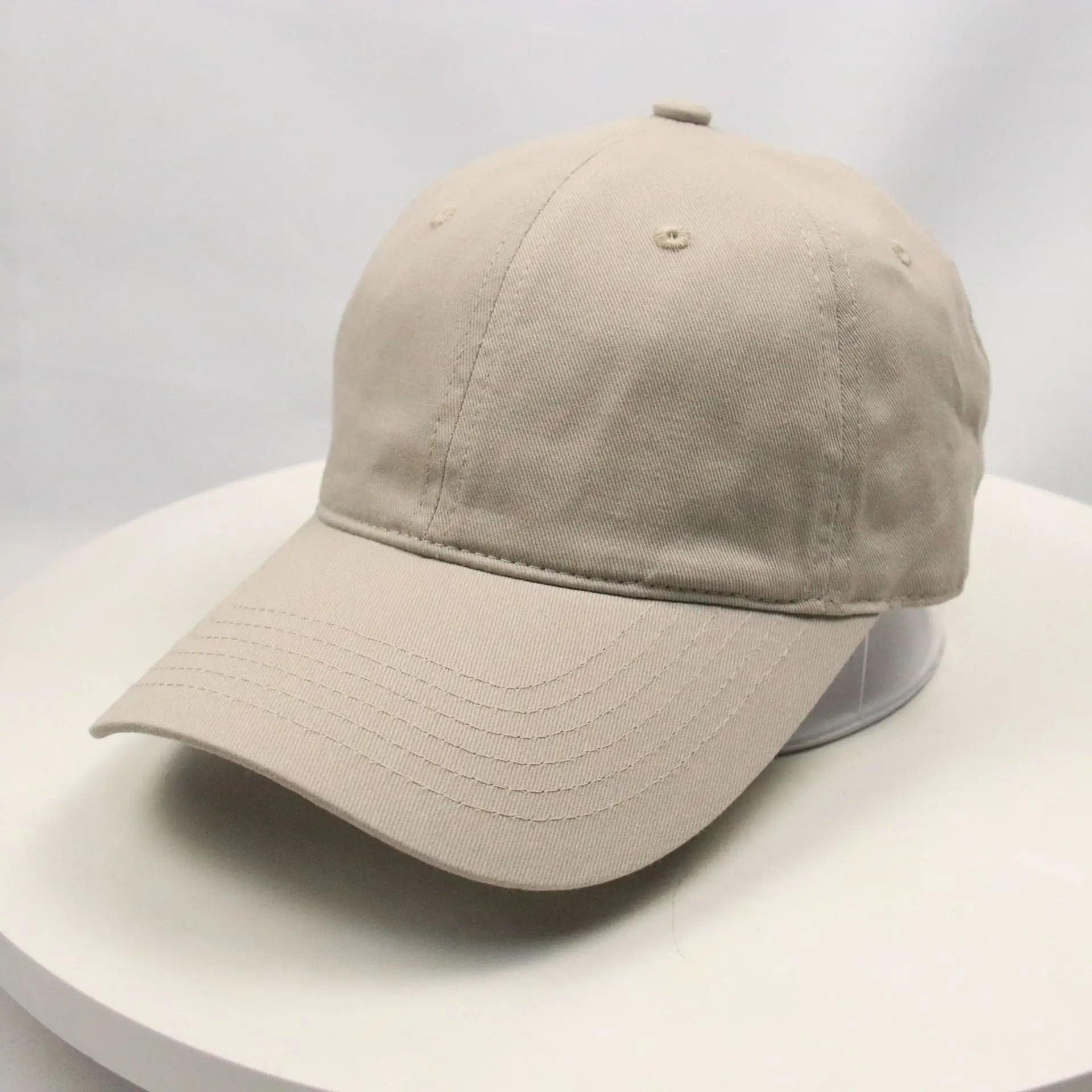 Red Unisex Pure Cotton Baseball Cap Sunshade Hiking Cap - Image 3