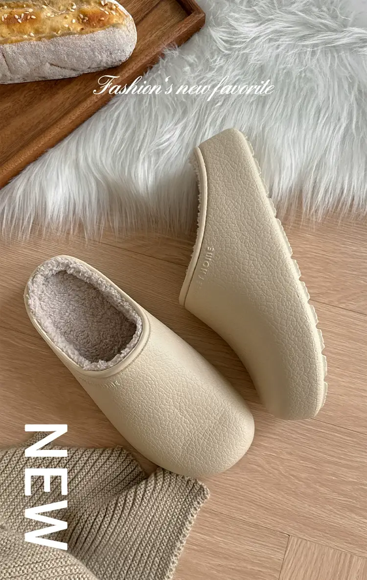 Birkenstock Shoes Cotton Slippers Women's Home Autumn and Winter New Waterproof Wearable Thick-Soled Fleece-Lined Warm Cotton Shoes Indoor Home — feature 3