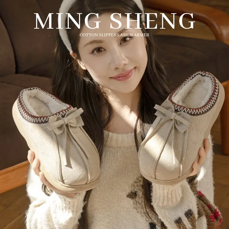 Women Cotton Slippers Winter Warm Non-Slip Autumn 2025 - Image 8