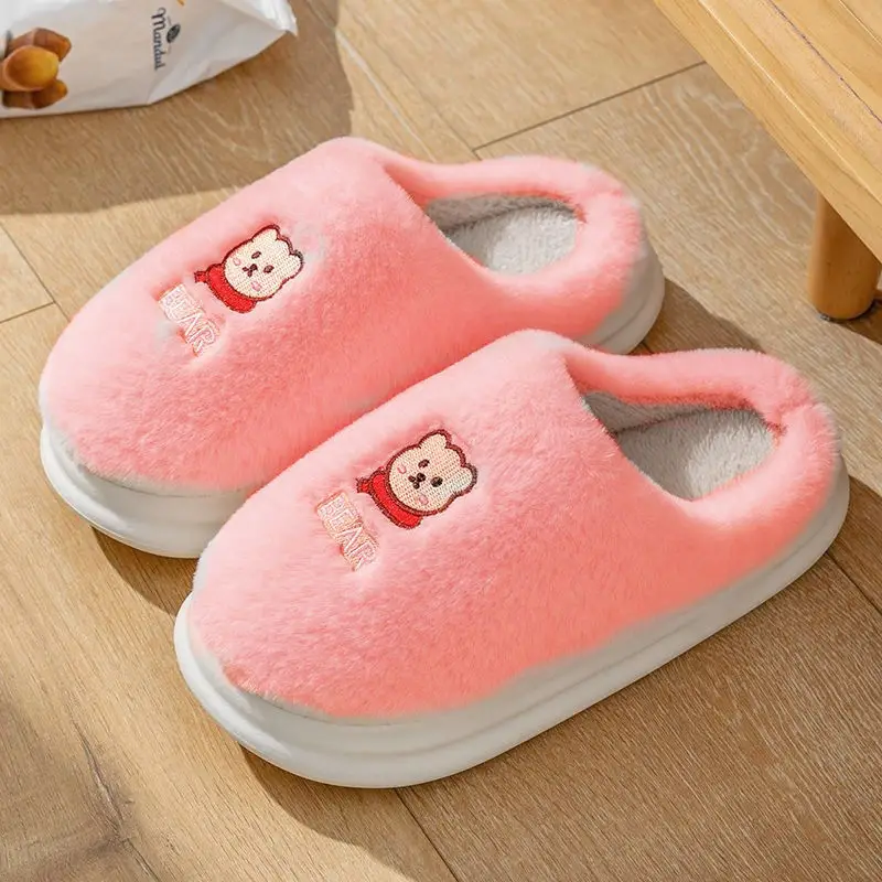 Winter Indoor Warm Slippers for Women, New Style with a Stepping-On-Clouds Feel, Cotton Slippers for Home, Plush Warm Wool Cotton Shoes for Men