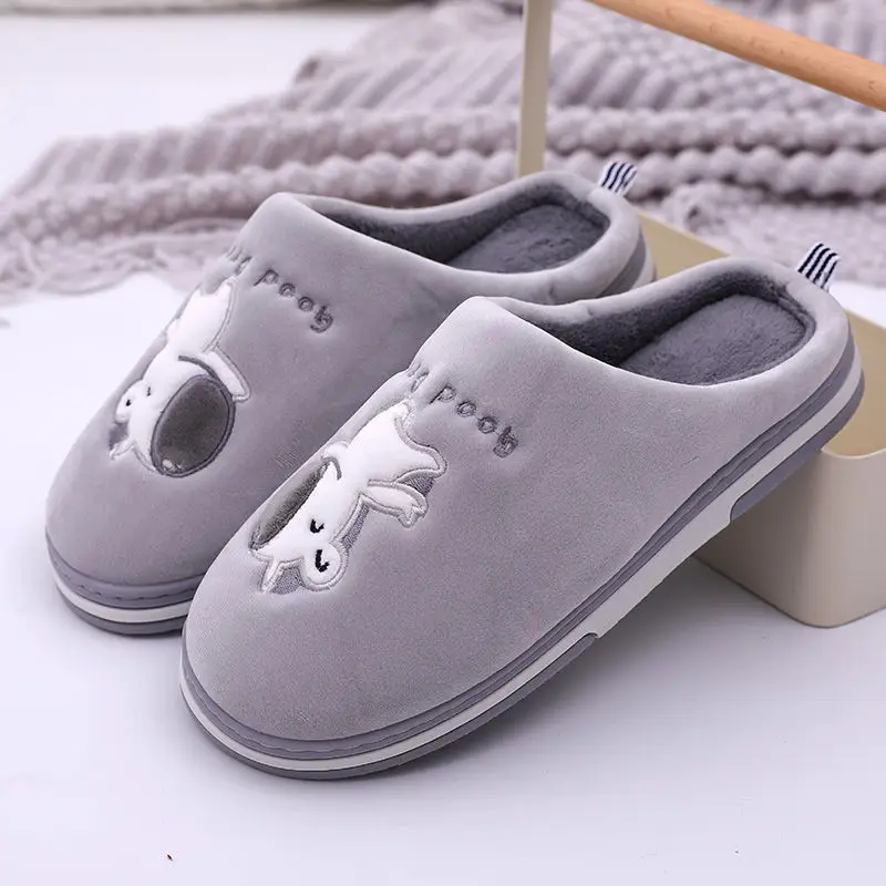 Winter Indoor Warm Slippers for Women, New Style with a Stepping-On-Clouds Feel, Cotton Slippers for Home, Plush Warm Wool Cotton Shoes for Men
