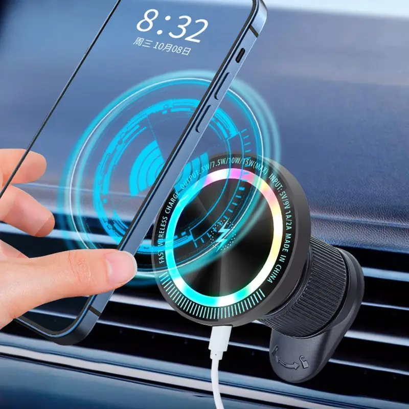 Magnetic Wireless Phone Holder 15W Fast Charge