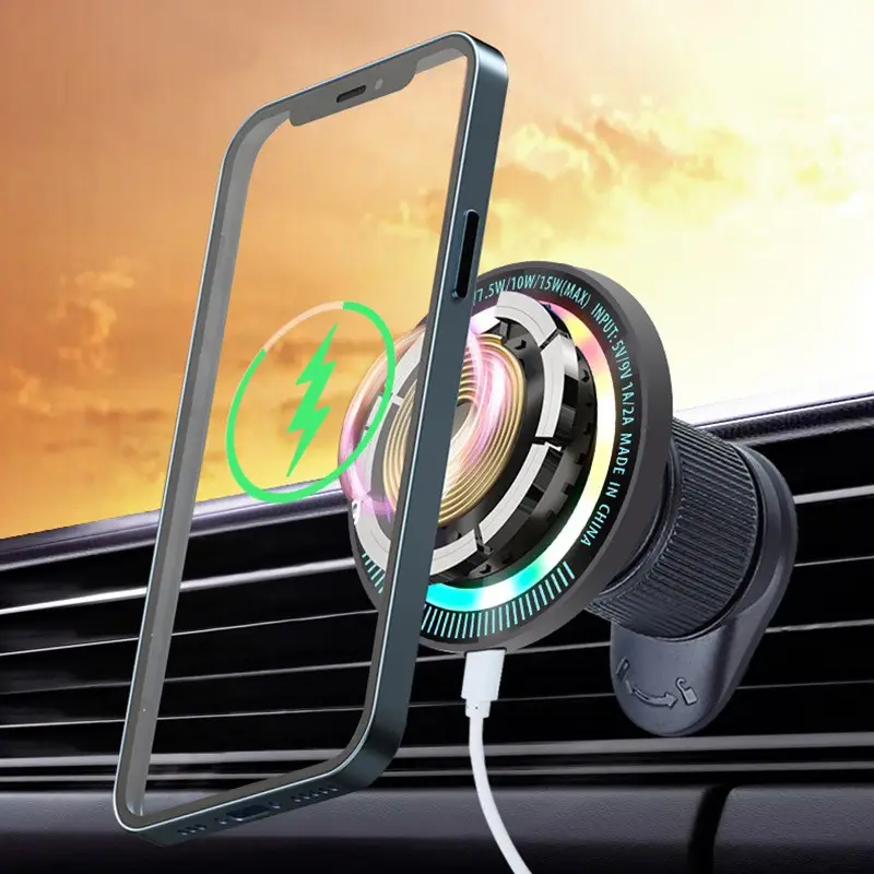 Magnetic Wireless Phone Holder 15W Fast Charge
