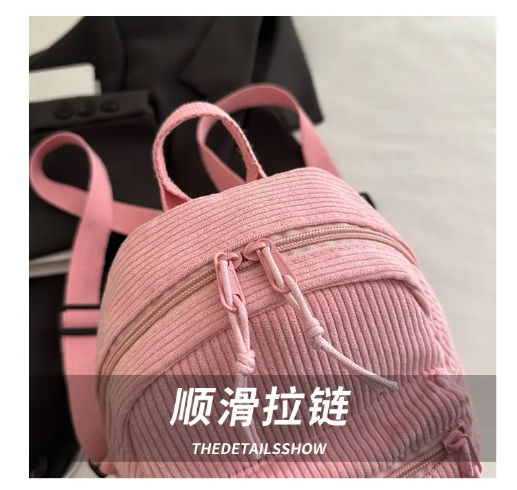 Pink Women's Large Capacity Shoulder Bag for School & Commute — feature 3
