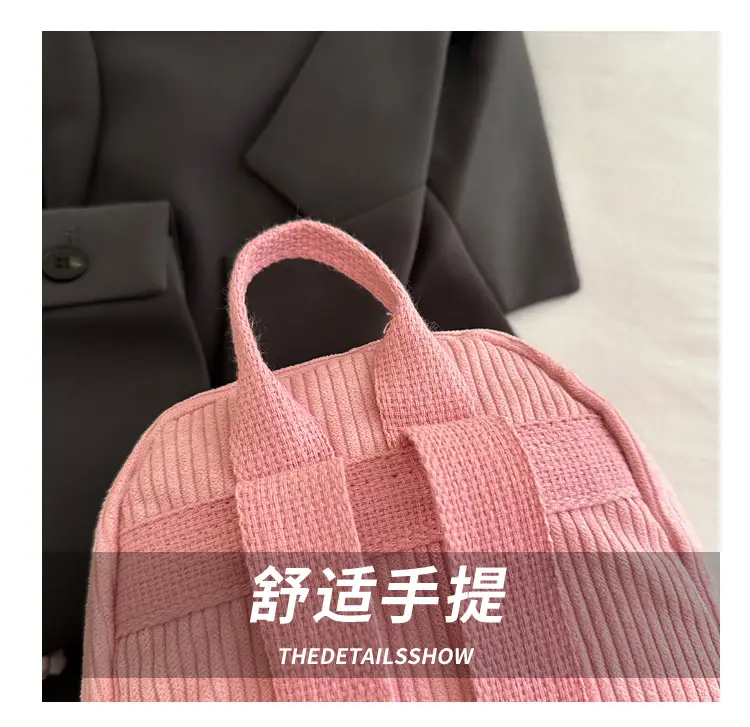 Pink Women's Large Capacity Shoulder Bag for School & Commute — feature 5