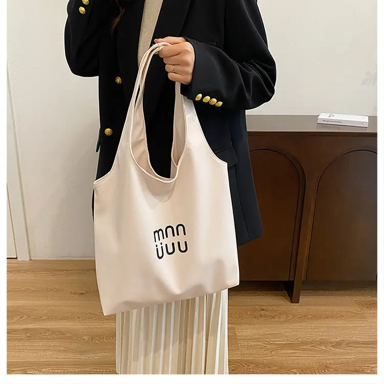 Black One-Shoulder Large Capacity Tote Bag for Women — feature 14