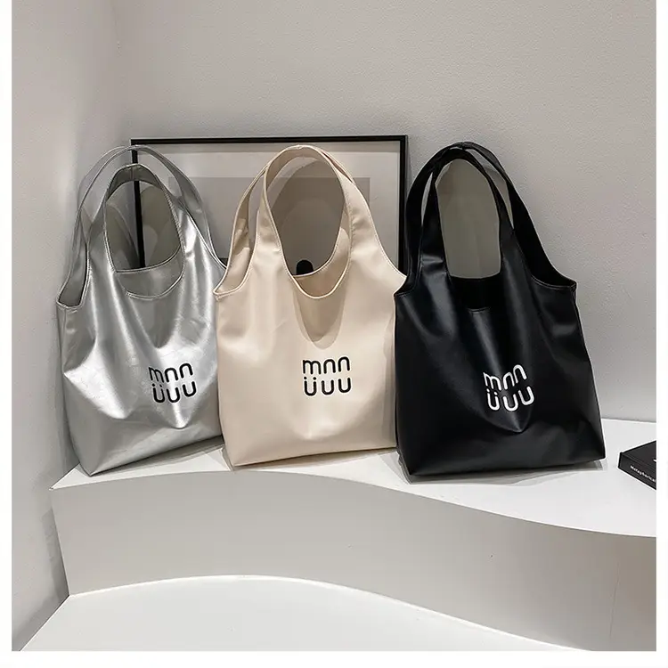 Black One-Shoulder Large Capacity Tote Bag for Women — feature 20