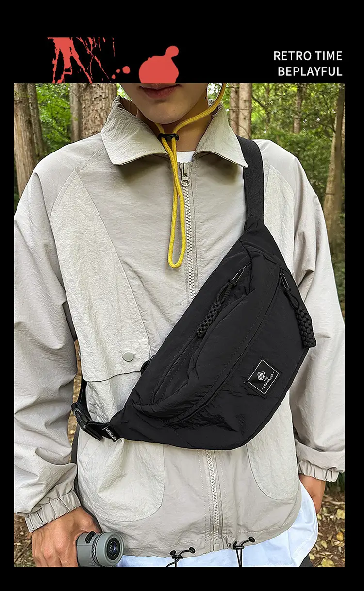 Orange Crossbody Waist Bag for Men — feature 10