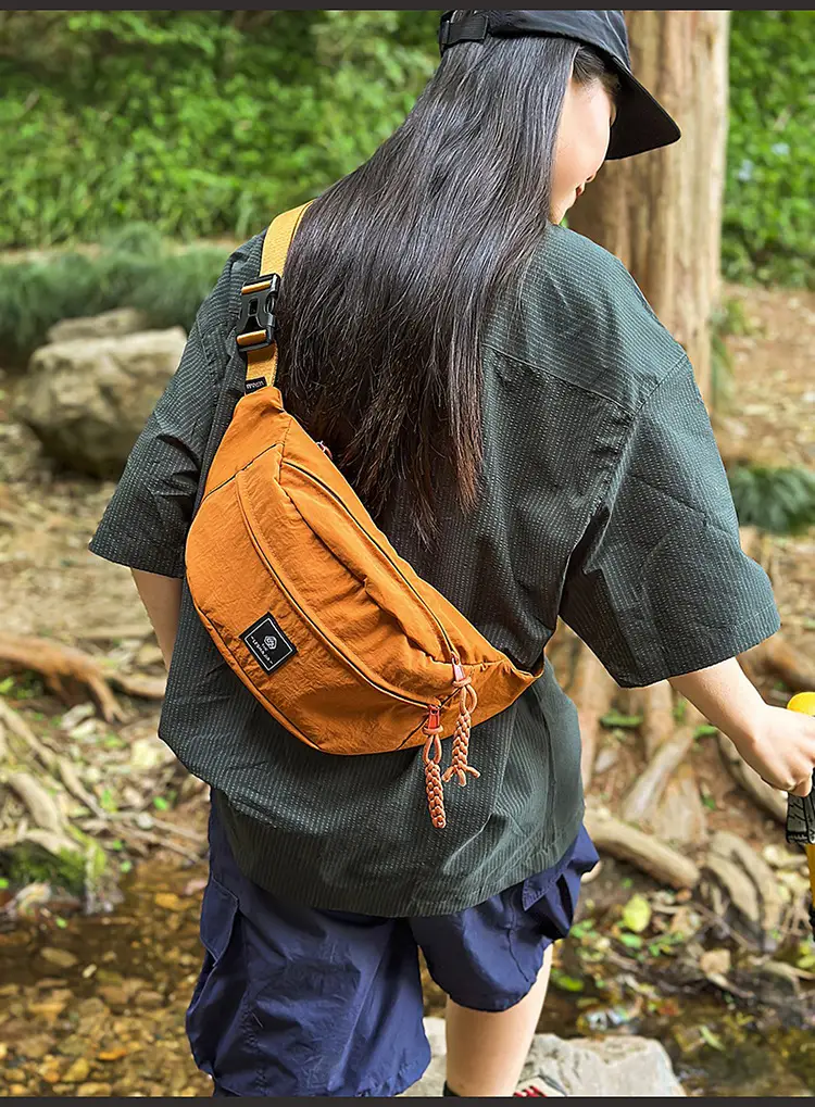 Orange Crossbody Waist Bag for Men — feature 13