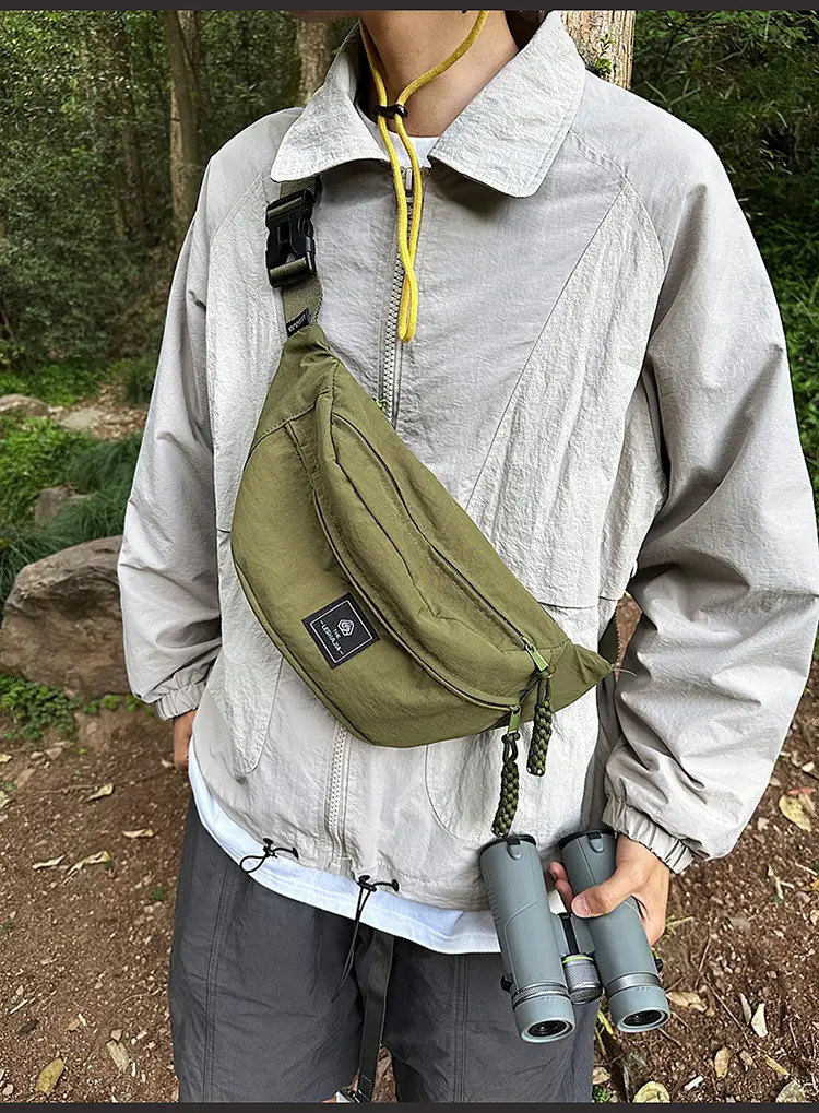 Orange Crossbody Waist Bag for Men — feature 17
