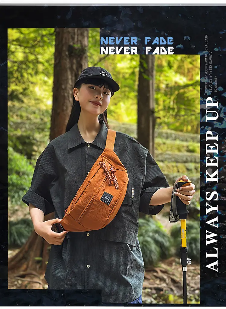 Orange Crossbody Waist Bag for Men — feature 2