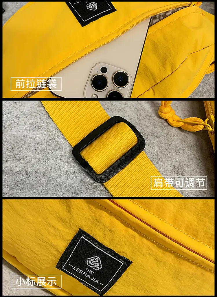 Orange Crossbody Waist Bag for Men — feature 25