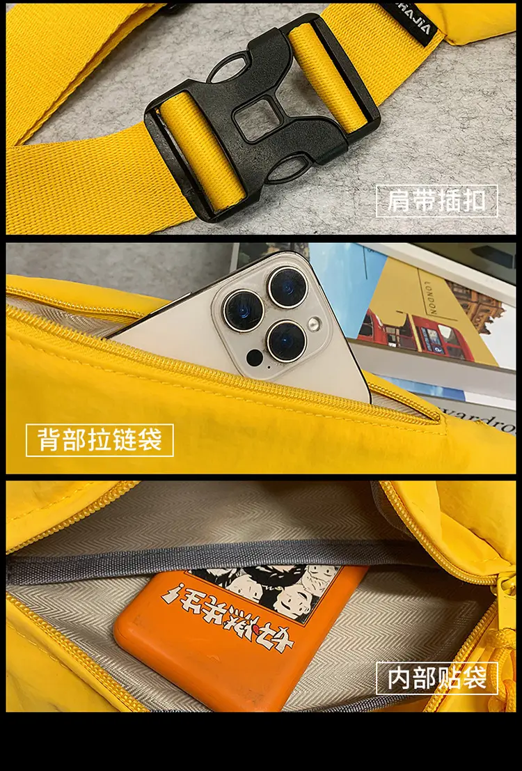 Orange Crossbody Waist Bag for Men — feature 26