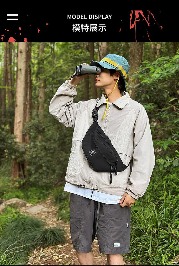 Orange Crossbody Waist Bag for Men — feature 8