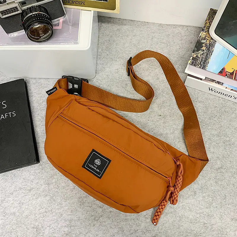 Orange Crossbody Waist Bag for Men - Image 3