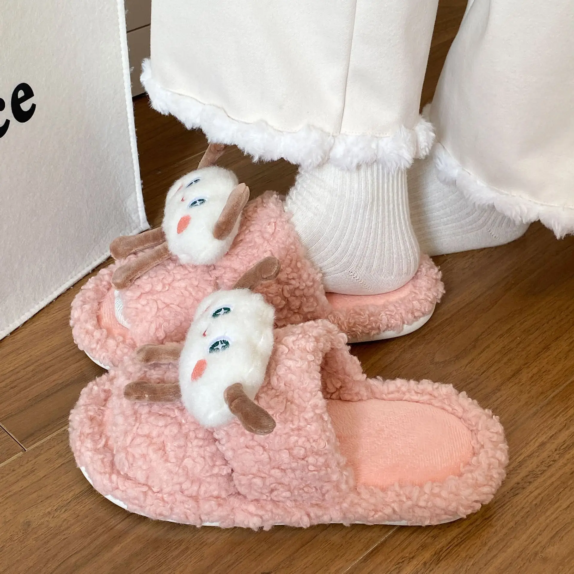 Cute Cartoon Cloud Slippers for Women Winter Casual - Image 5