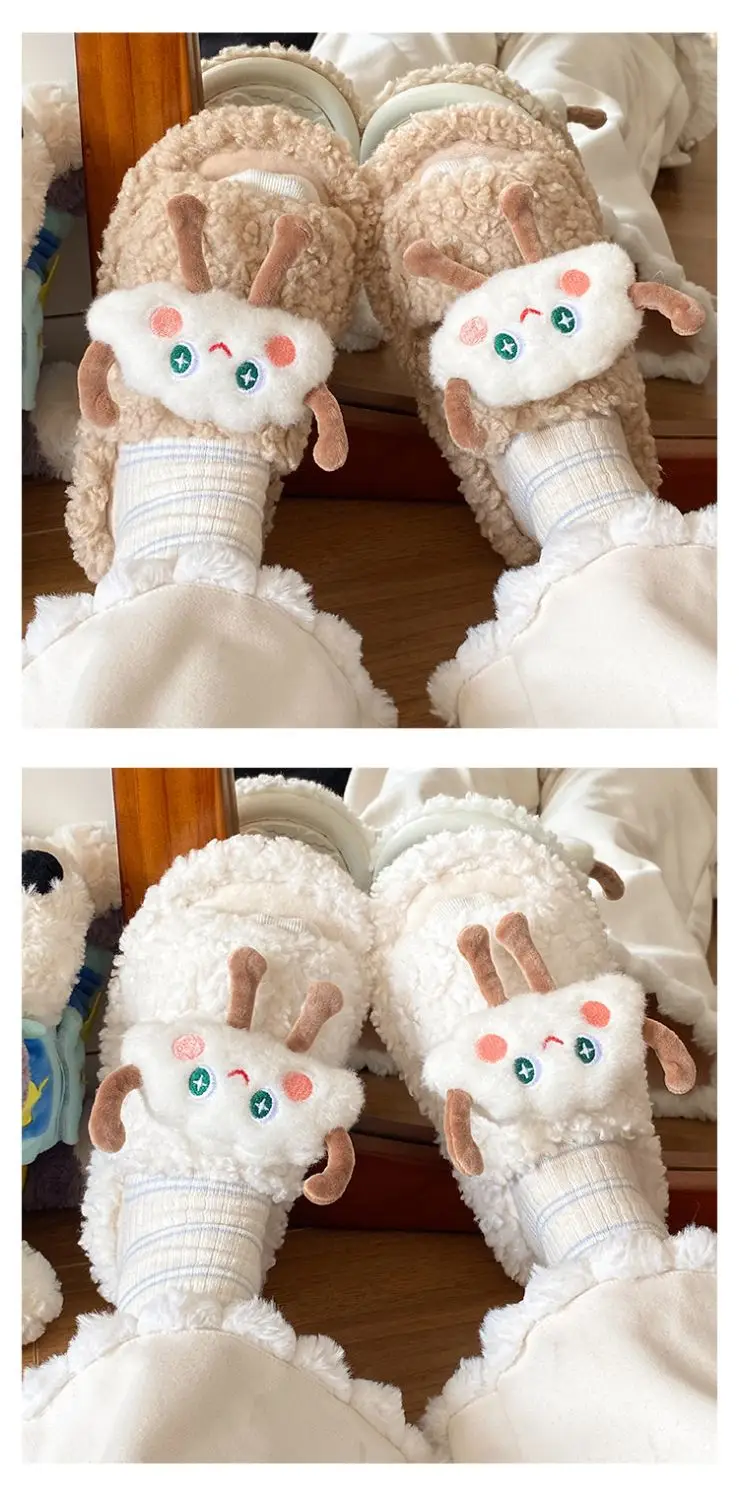Cute Cartoon Cloud Slippers for Women Winter Casual — feature 10
