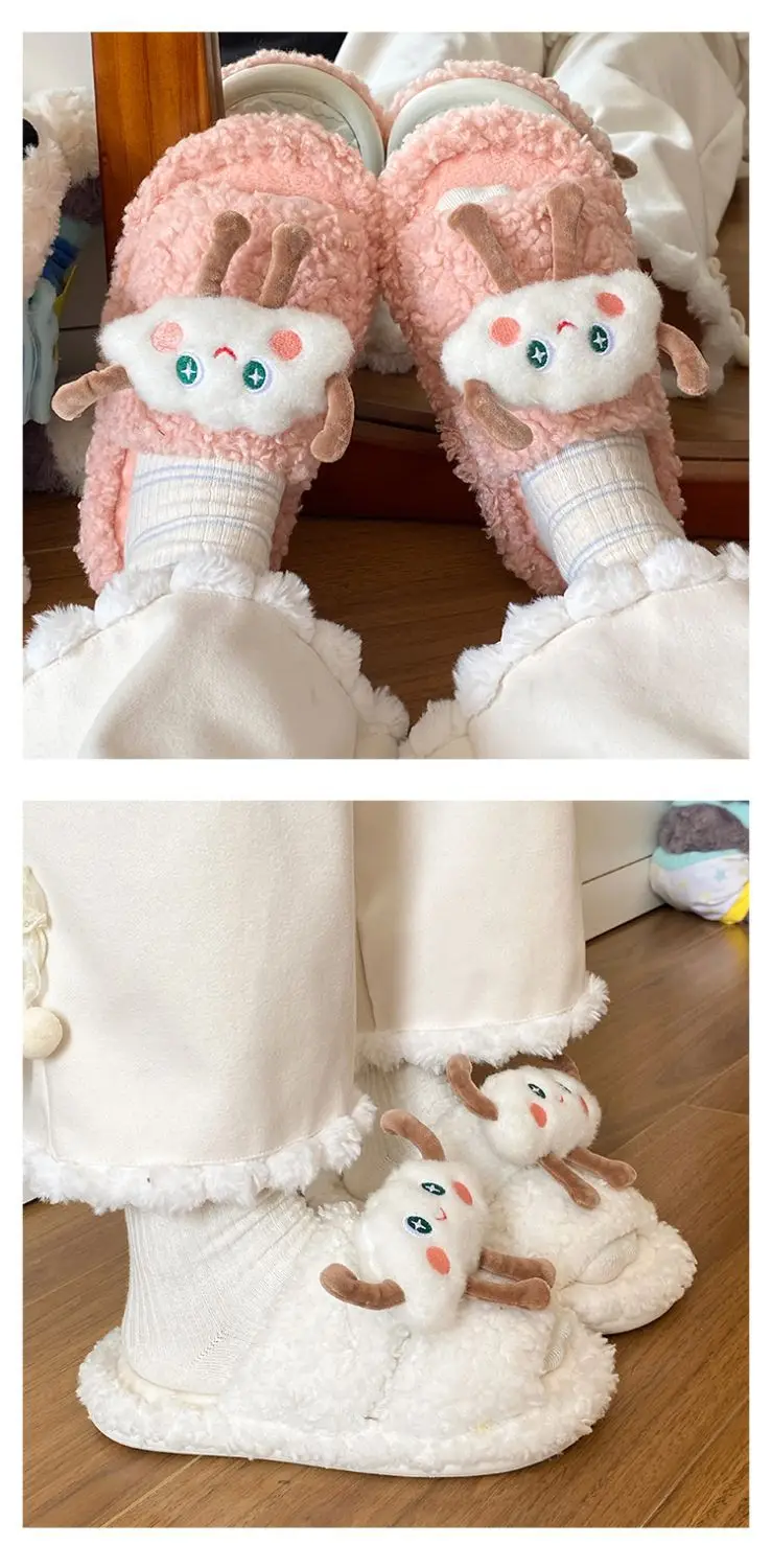 Cute Cartoon Cloud Slippers for Women Winter Casual — feature 11