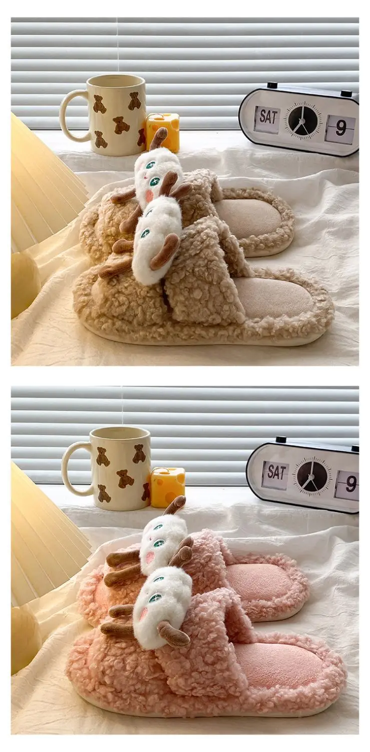 Cute Cartoon Cloud Slippers for Women Winter Casual — feature 15