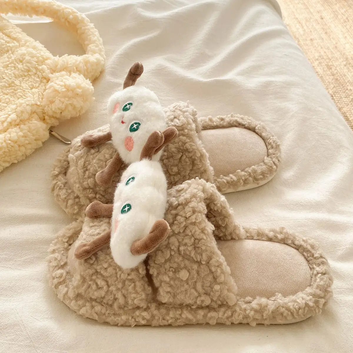 Cute Cartoon Cloud Slippers for Women Winter Casual — feature 19