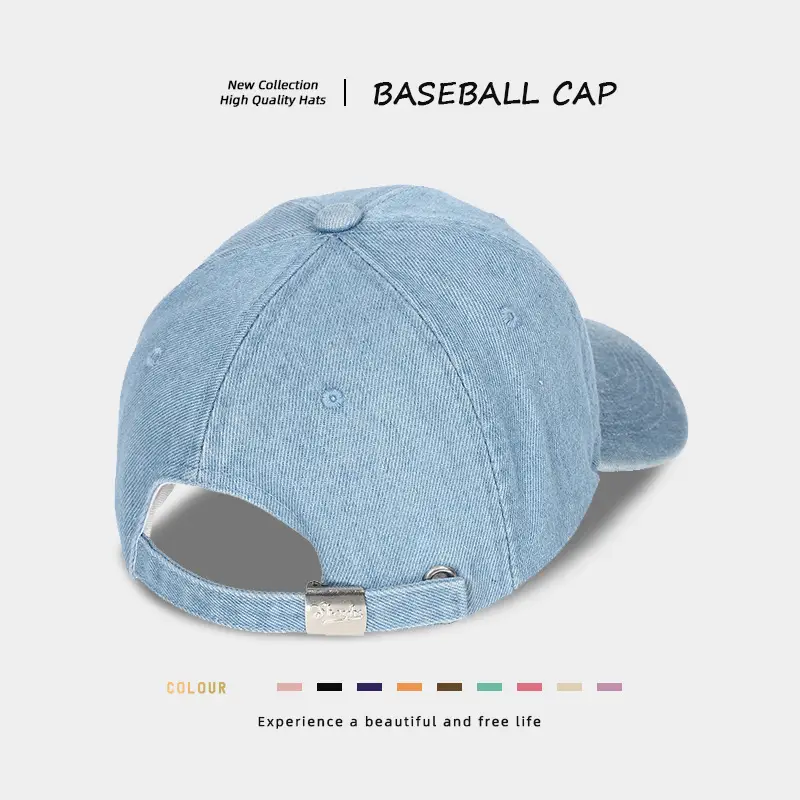 NYC Embroidered Baseball Cap for Women, Light Gray — feature 8