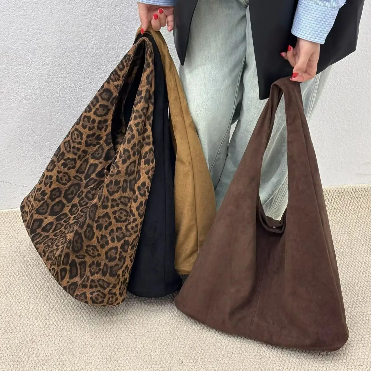 Women Leopard Print Shoulder Bag 2025 Korean Style